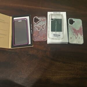 Butterfly Design Phone Case - Pink IPhone 16